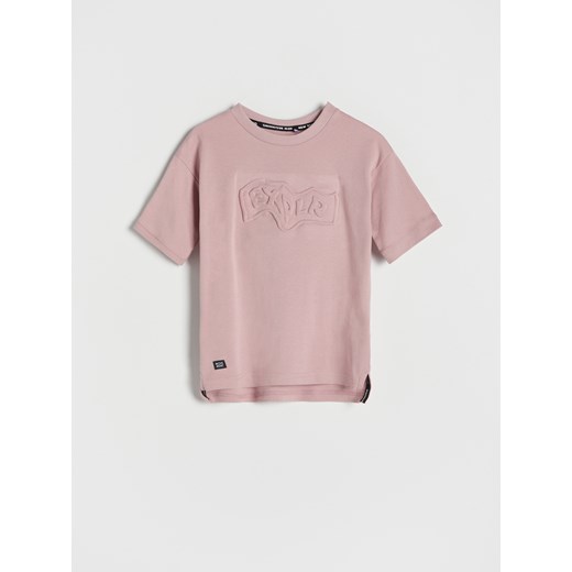Reserved - T-shirt z aplikacją - Różowy Reserved 164 (13 lat) Reserved