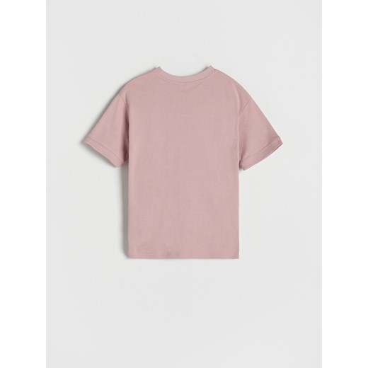 Reserved - T-shirt z aplikacją - Różowy Reserved 146 (10 lat) Reserved