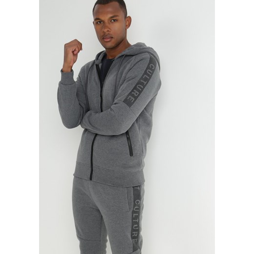 Ciemnoszary Komplet Dresowy 2-częściowy Shehla L wyprzedaż Born2be Odzież