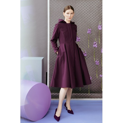 Wodoodporny długi fioletowy płaszcz dla kobiet| 'Ruby Purple' (L, Purple) Rainsisters M Sasski
