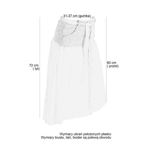 Różowa spódnica z kieszeniami moodify-pl bialy design