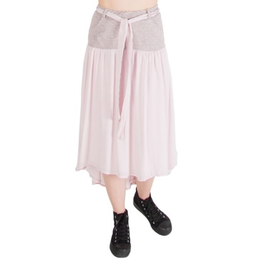 Brązowa spódnica z kieszeniami długa moodify-pl bezowy długie