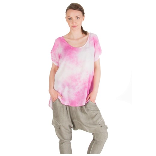Designerskie spodnie w kolorze khaki moodify-pl rozowy kolorowe