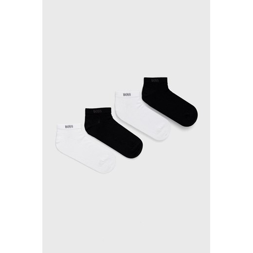 BOSS skarpetki 5-pack męskie kolor czarny 50478205 ze sklepu ANSWEAR.com w kategorii Skarpetki męskie - zdjęcie 144428241
