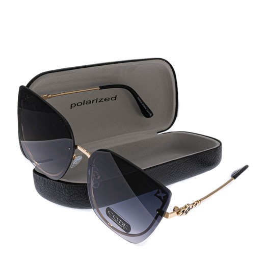 Okulary damskie przeciwsłoneczne CODE ze sklepu JK-Collection w kategorii Okulary przeciwsłoneczne damskie - zdjęcie 144449402