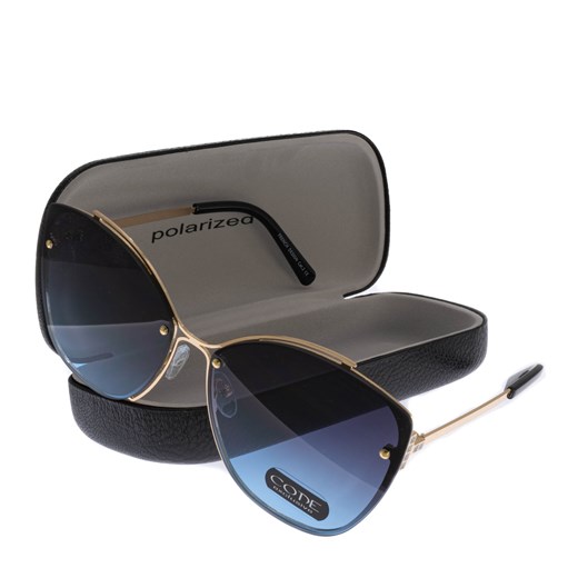 Okulary damskie przeciwsłoneczne CODE ze sklepu JK-Collection w kategorii Okulary przeciwsłoneczne damskie - zdjęcie 144449413