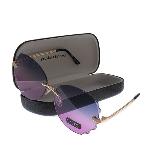 Okulary damskie przeciwsłoneczne CODE ze sklepu JK-Collection w kategorii Okulary przeciwsłoneczne damskie - zdjęcie 144504284