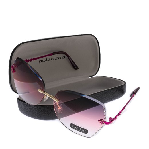 Okulary damskie przeciwsłoneczne CODE ze sklepu JK-Collection w kategorii Okulary przeciwsłoneczne damskie - zdjęcie 144504290