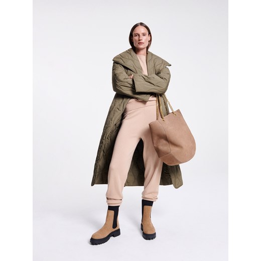 Reserved - PREMIUM Kaszmirowe joggersy - Beżowy Reserved M Reserved