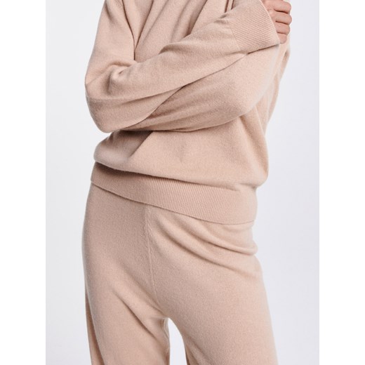 Reserved - PREMIUM Kaszmirowe joggersy - Beżowy Reserved S Reserved