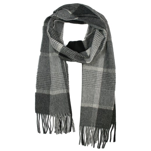 Szalik z Frędzlami, Wełna z Kaszmirem, Ciepły, Męski, Popielato-Szary w Kratę -V. Fraas SZAWLN1039 - id: 18230 - marki V. Fraas - 144559271 Szalik z Frędzlami, Wełna z Kaszmirem, Ciepły, Męski, Popielato-Szary w Kratę -V. Fraas SZAWLN1039 ze sklepu JegoSzafa.pl w kategorii Szaliki męskie - zdjęcie 144559271