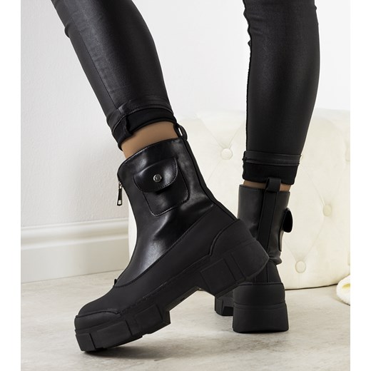 Czarne botki damskie Vintella 36 gemre