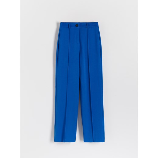 Reserved - Spodnie z kantem - Niebieski Reserved XL Reserved