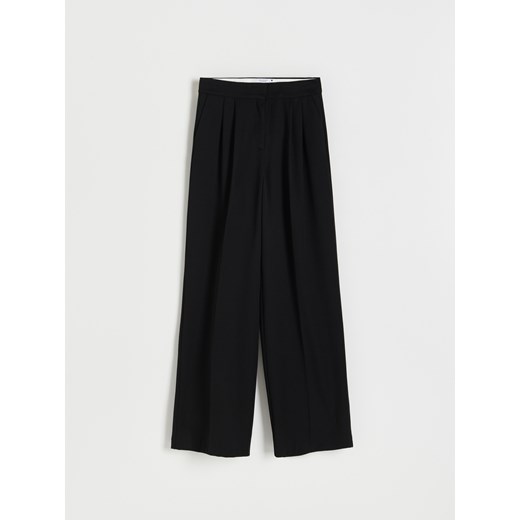 Reserved - Spodnie z wiskozą - Czarny Reserved XL Reserved