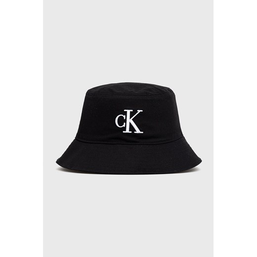 Calvin Klein Jeans kapelusz bawełniany kolor czarny bawełniany ONE ANSWEAR.com