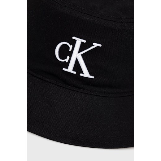 Calvin Klein Jeans kapelusz bawełniany kolor czarny bawełniany ONE ANSWEAR.com