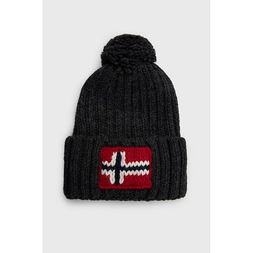 Napapijri czapka zimowa męska szara