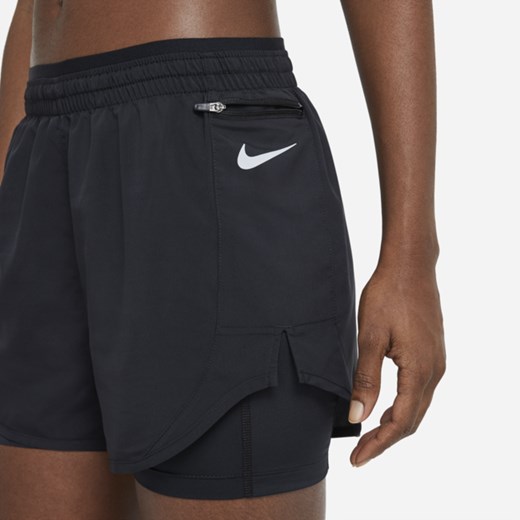 Damskie spodenki do biegania 2 w 1 Nike Tempo Luxe - Czerń Nike XS Nike poland