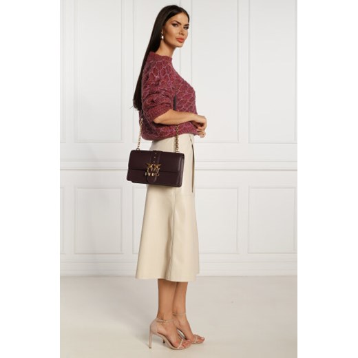 Pinko Skórzana torebka na ramię LOVE CLASSIC ICON 16 CL Pinko Uniwersalny Gomez Fashion Store