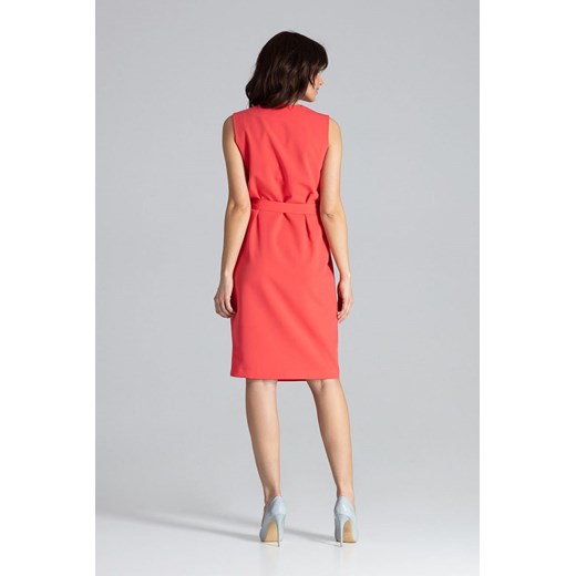 Sukienka Model L037 Coral - PROMOCJA (M) Lenitif M okazja DobraKiecka