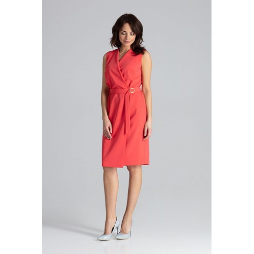 Sukienka Model L037 Coral - PROMOCJA (M) Lenitif M okazja DobraKiecka