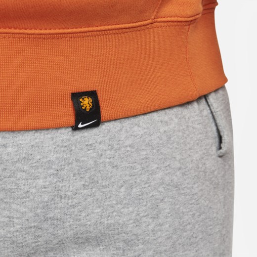 Męska bluza z kapturem Holandia Club Fleece - Pomarańczowy Nike L Nike poland