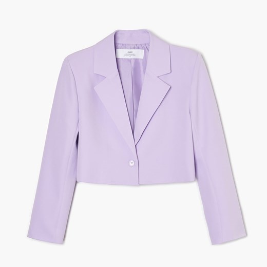 Cropp - Fioletowa marynarka - Fioletowy Cropp XL okazja Cropp