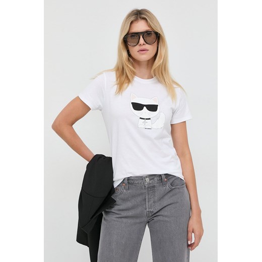 Karl Lagerfeld - T-shirt 210W1723 Karl Lagerfeld L okazyjna cena ANSWEAR.com