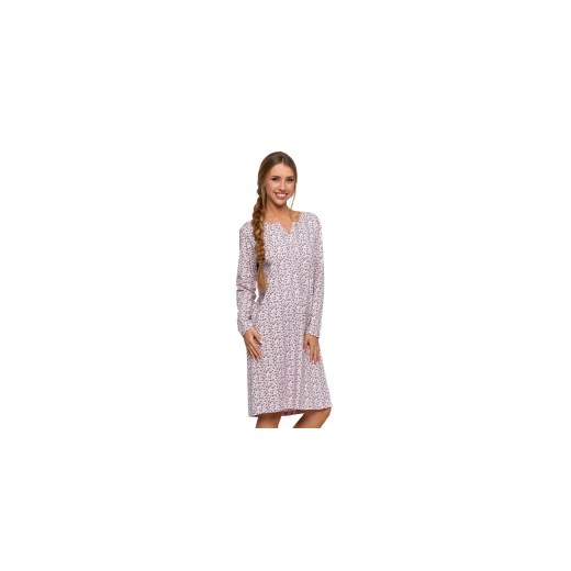Bawełniana damska koszula nocna z długim rękawem plus size Moraj 3XL moraj.pl