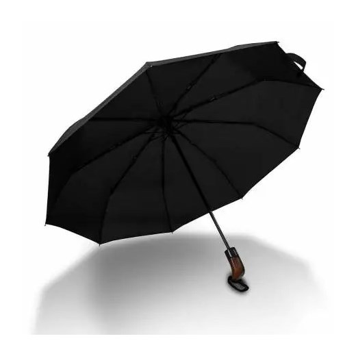Czarny parasol męski full automat tiross ts-1504 - tiross GENTLE-MAN