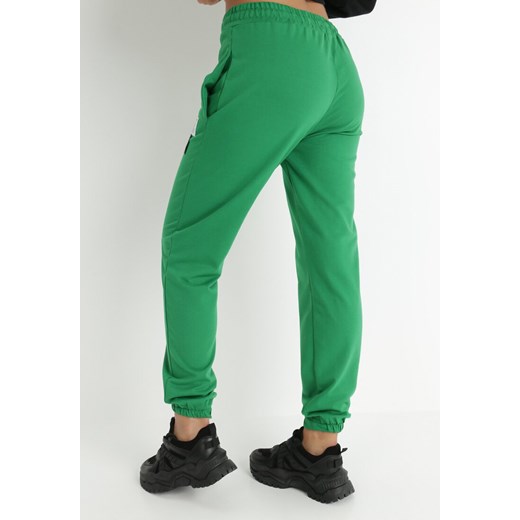 Zielone Spodnie Dresowe Theliore XL Born2be Odzież wyprzedaż
