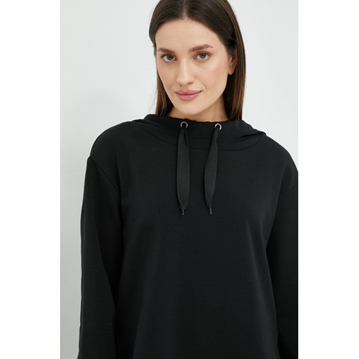 Sisley bluza damska kolor czarny z kapturem gładka Sisley S ANSWEAR.com