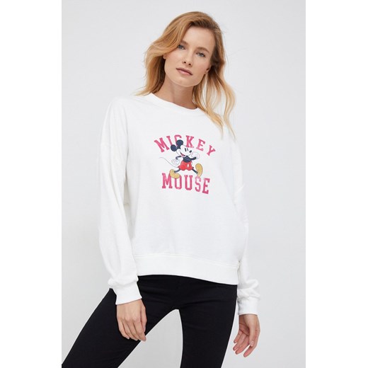 GAP bluza damska kolor beżowy z nadrukiem Gap S ANSWEAR.com