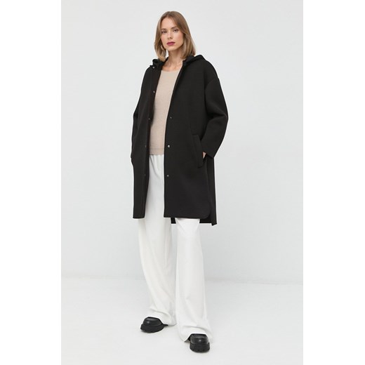 Max Mara Leisure płaszcz damski kolor czarny przejściowy S ANSWEAR.com
