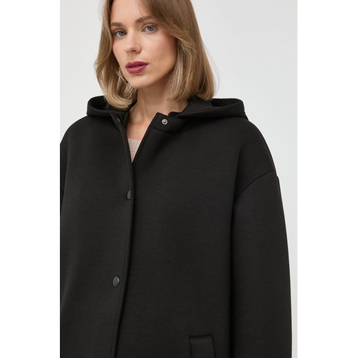 Max Mara Leisure płaszcz damski kolor czarny przejściowy L ANSWEAR.com