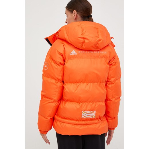adidas by Stella McCartney kurtka sportowa kolor pomarańczowy zimowa oversize XS ANSWEAR.com