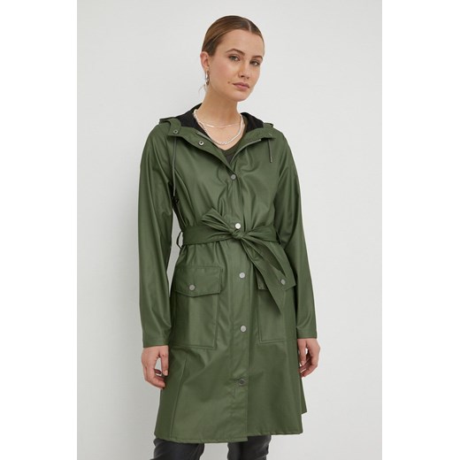 Rains kurtka przeciwdeszczowa 18130 Curve Jacket damska kolor zielony Rains L ANSWEAR.com