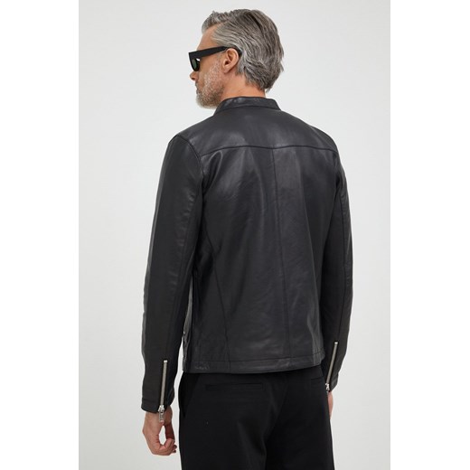 Liu Jo kurtka skórzana M000P107LEATHERBIKER męska kolor czarny przejściowa Liu Jo L ANSWEAR.com