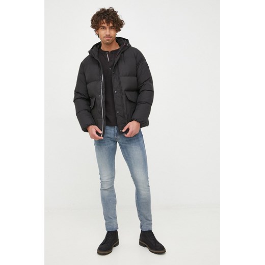 Tommy Hilfiger kurtka męska kolor czarny zimowa oversize Tommy Hilfiger XL ANSWEAR.com