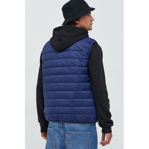 Fila bezrękawnik męski kolor granatowy przejściowy Fila M ANSWEAR.com