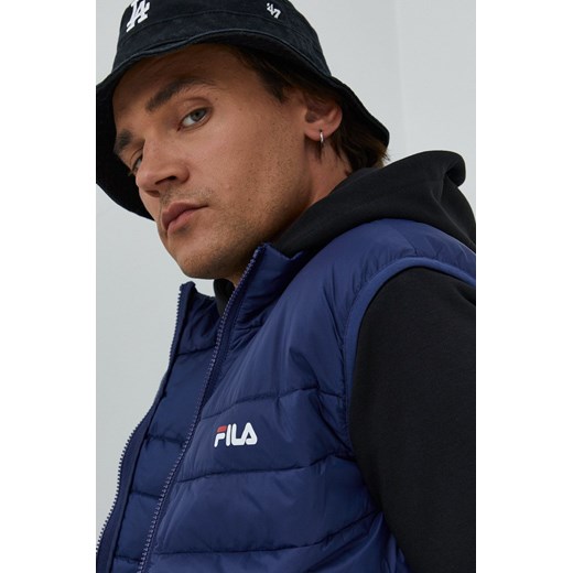 Fila bezrękawnik męski kolor granatowy przejściowy Fila XL ANSWEAR.com