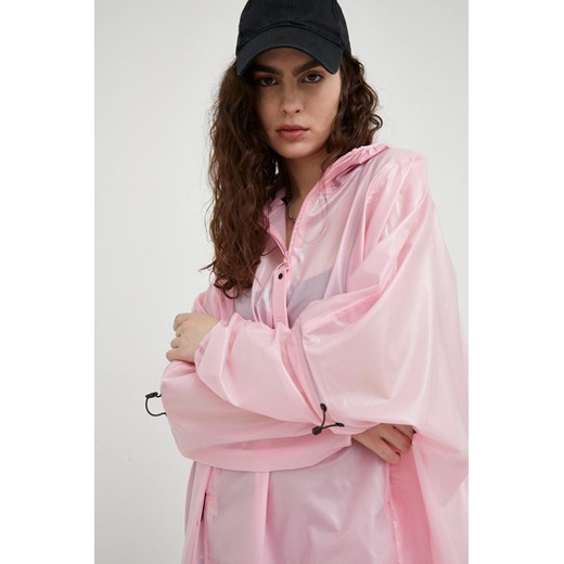 Rains kurtka przeciwdeszczowa 18810 Long Ultralight Anorak kolor różowy Rains S ANSWEAR.com
