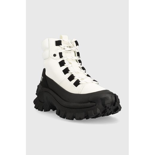 Caterpillar buty Trespass Galosh Wp damskie kolor biały na platformie Caterpillar 39 ANSWEAR.com
