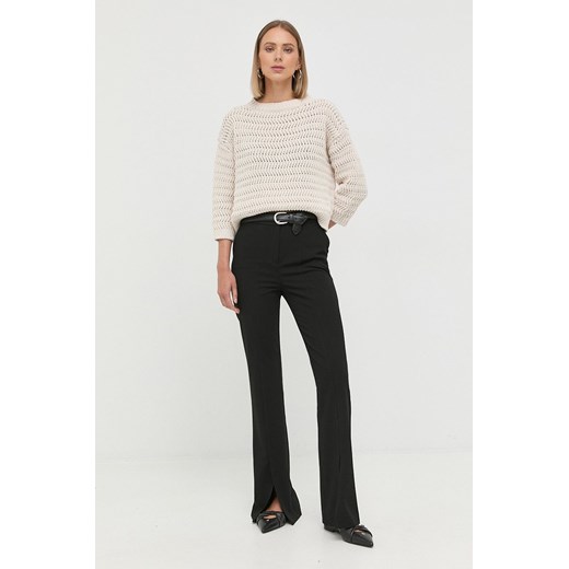 Weekend Max Mara sweter damski kolor beżowy ciepły S ANSWEAR.com