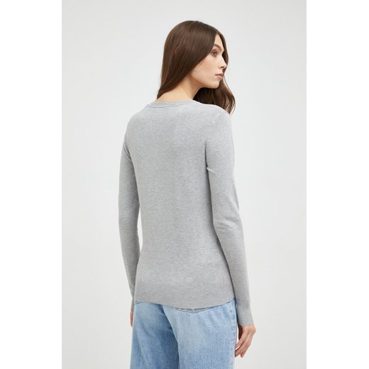Guess sweter damski kolor szary lekki Guess M ANSWEAR.com