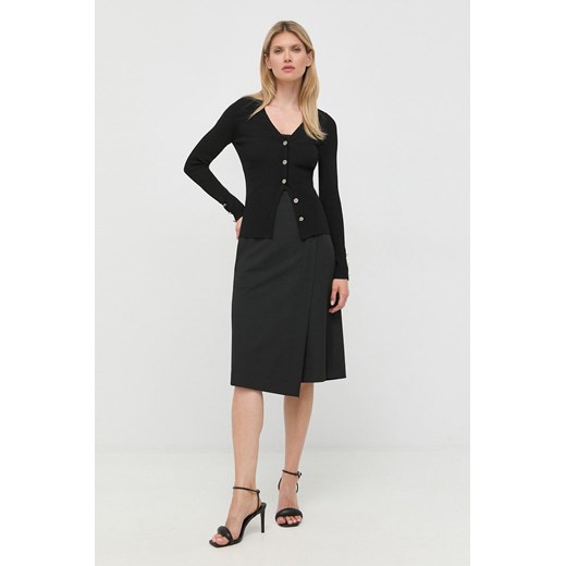 MICHAEL Michael Kors kardigan MU260D833D damski kolor czarny lekki Michael Michael Kors M ANSWEAR.com