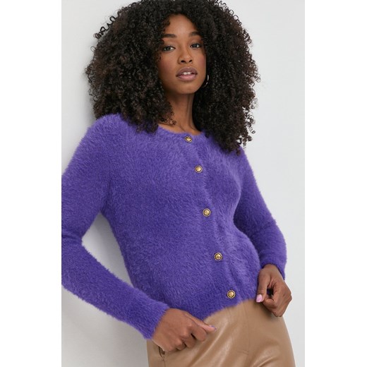 Pinko kardigan damski kolor fioletowy Pinko S ANSWEAR.com