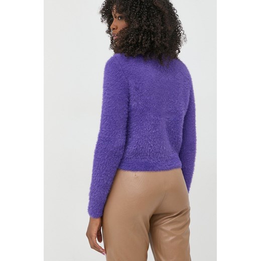 Pinko kardigan damski kolor fioletowy Pinko S ANSWEAR.com