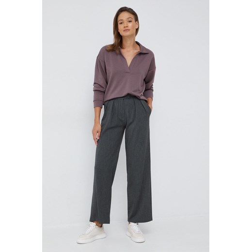 GAP bluza damska kolor fioletowy gładka Gap M ANSWEAR.com
