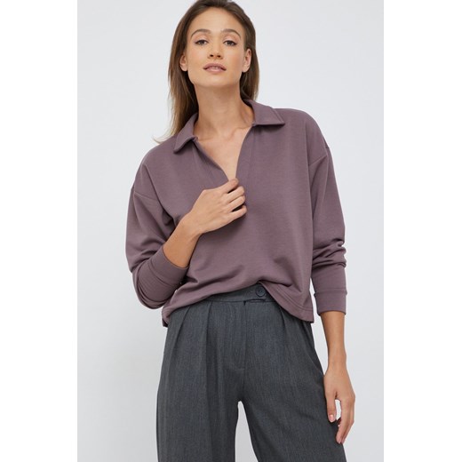 GAP bluza damska kolor fioletowy gładka Gap S ANSWEAR.com